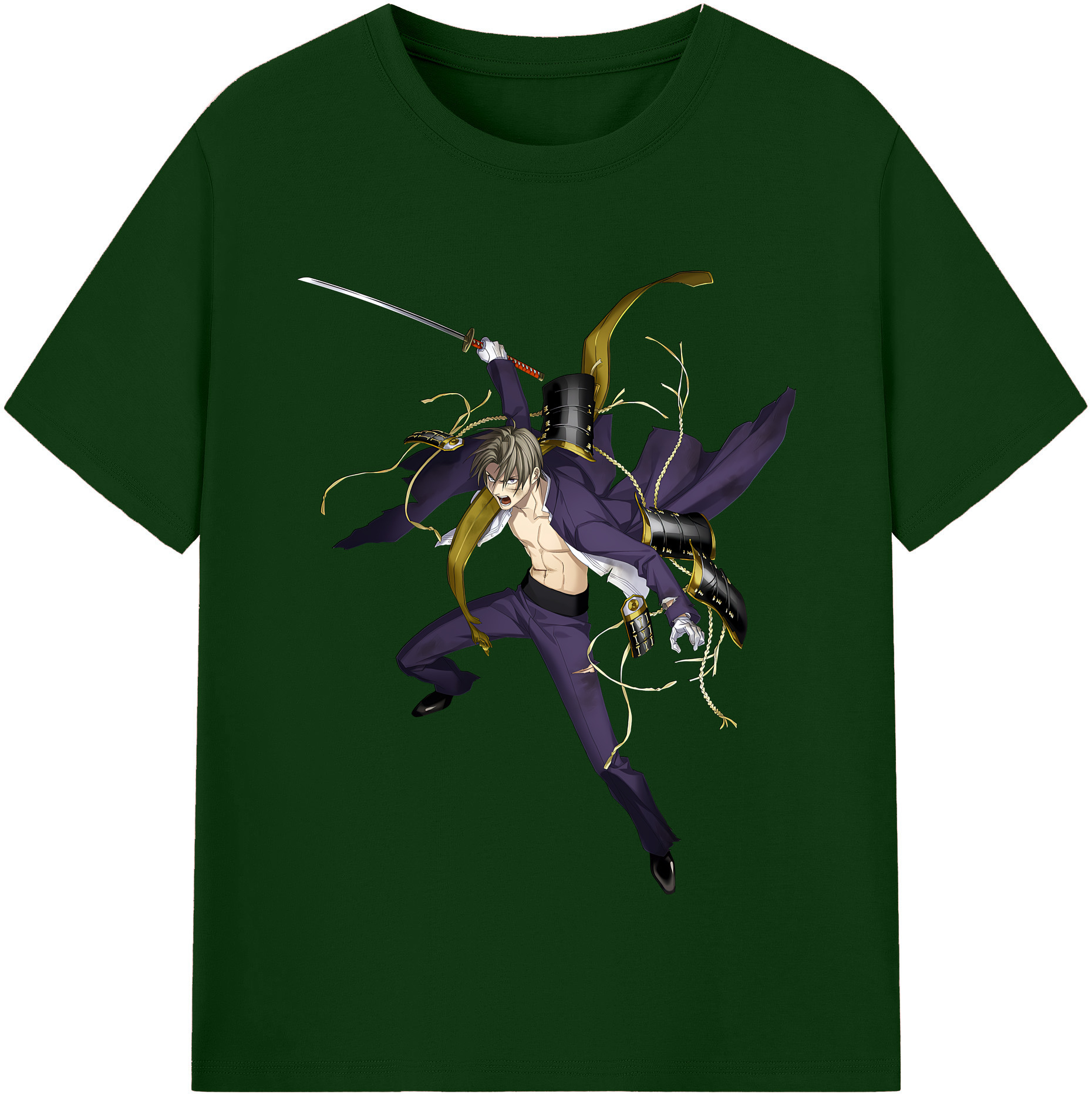 （画像用） 刀剣乱舞 Touken Ranbu 綿100％半袖Tシャツ（フロントプリント）